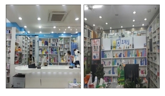 조제실을 진열대로 가로막은 약국. 사진=국민권익위원회