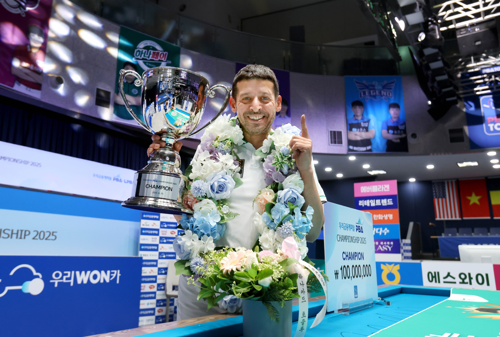 ‘튀르키예 강호’ 초클루, 산체스 꺾고 개막전 정상…통산 2회 우승 [PBA]